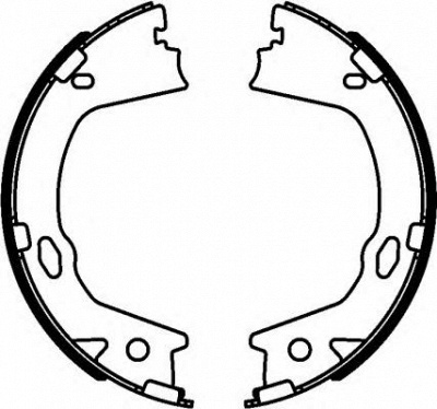 HELLA PAGID 8da355051081 -  Комплект тормозных колодок, стояночная тормозная система